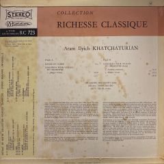 Khatchaturian, La Danse Du Sabre LP