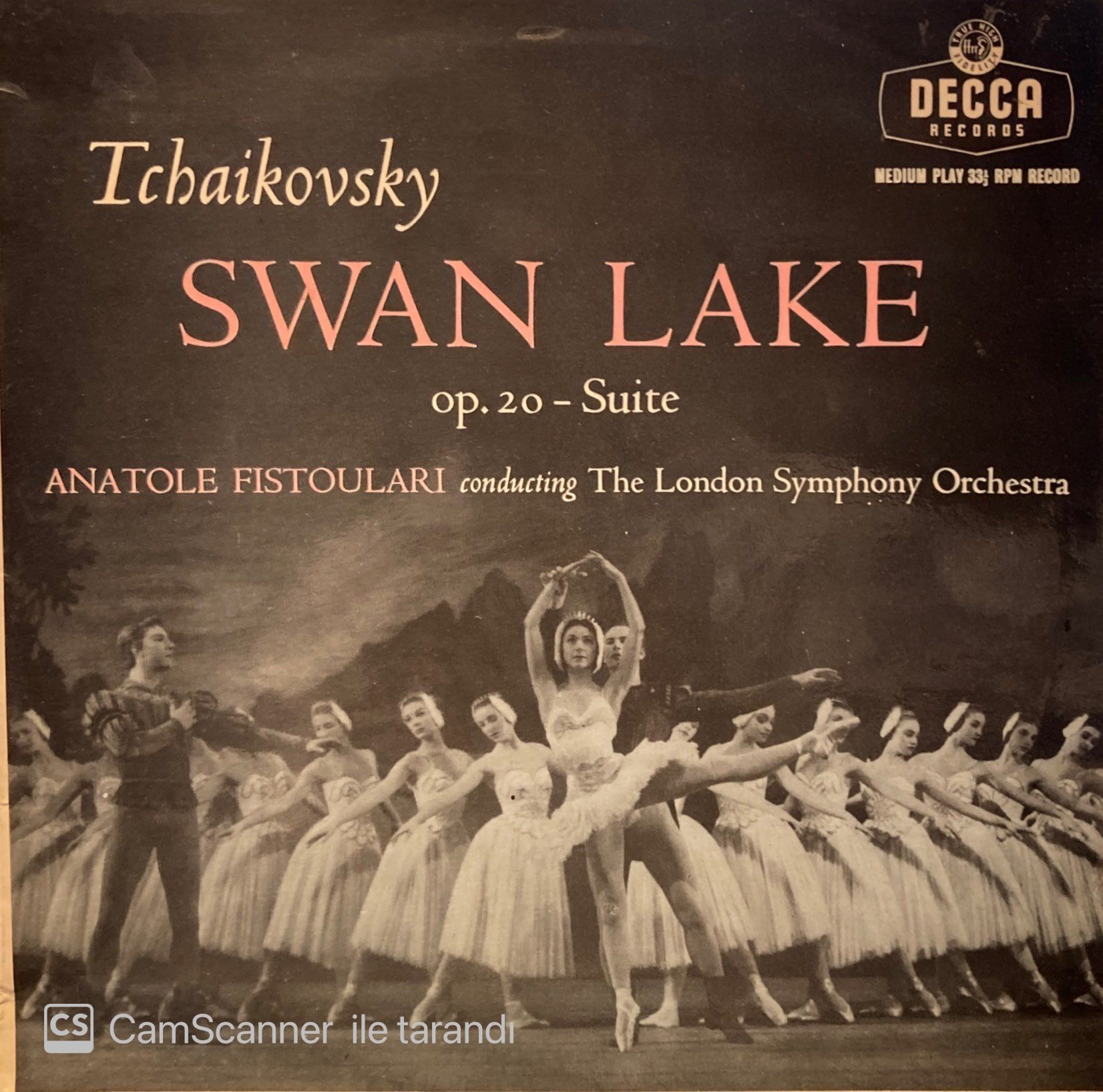 Tchaikovsky* / Anatole Fistoulari Conducting The London Symphony Orchestra – Swan Lake Op. 20 - Suite Mini LP