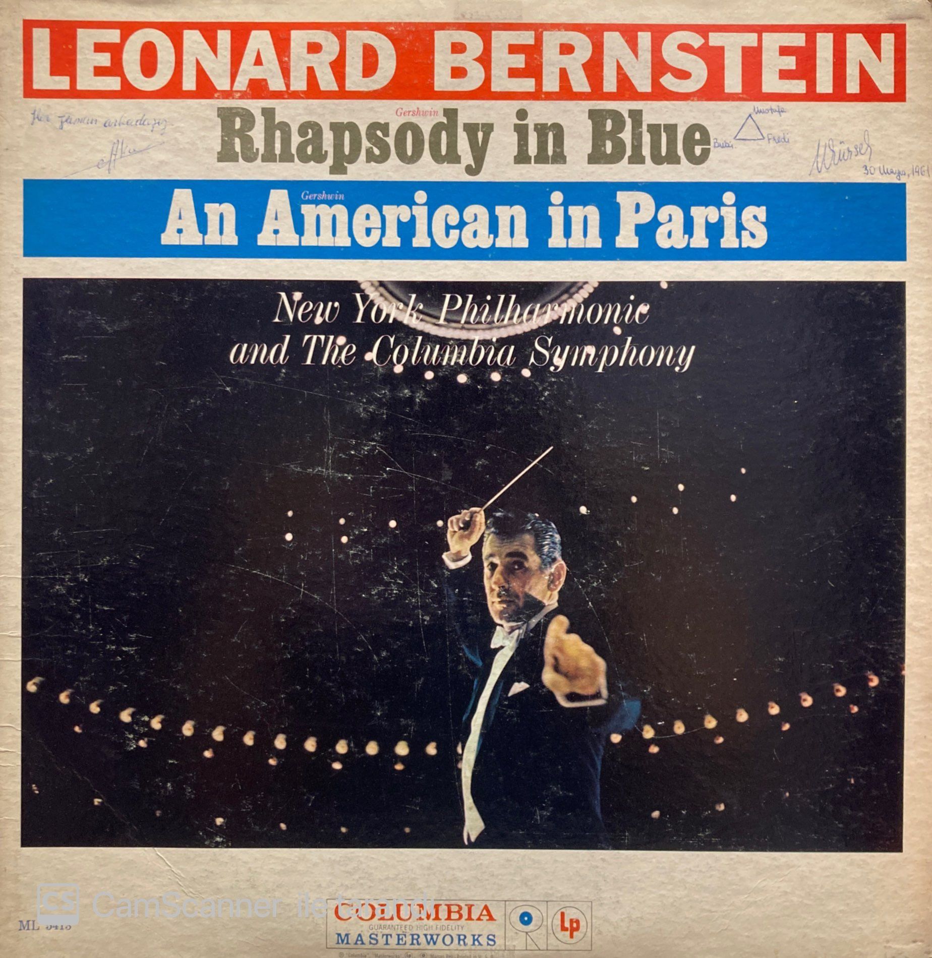 Leonard Bernstein - New York Philharmonic*, The Columbia Symphony* – Rhapsody In Blue / An American In Paris LP