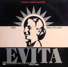 Andrew Lloyd Webber And Tim Rice – Evita: Premiere American Recording LP