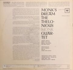 The Thelonious Monk Quartet – Monk’s Dream LP