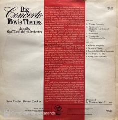 Geoff Love And His Orchestra* – Big Concerto Movie Themes LP