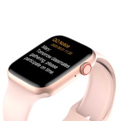 Yui W26 44mm Watch 6 Plus Akıllı Saat Pembe