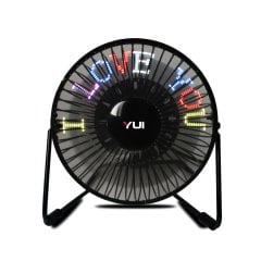 Yui UF240 Lazer Yazı Yansıtıcılı Mini Vantilatör Fan(YUI TÜRKİYE GARANTİLİ)