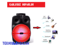 Led Işıklı Bluetooth Mikrofonlu Hoparlör Siyah Bt/usb/tf/fm