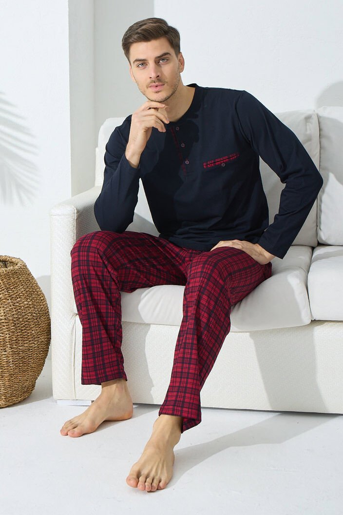 Kly 5040 Damat 5'Li Kısa Kol Şort Takım Ve Uzun Kol Pijamalı Ropdöşambır Çeyiz Set Takım