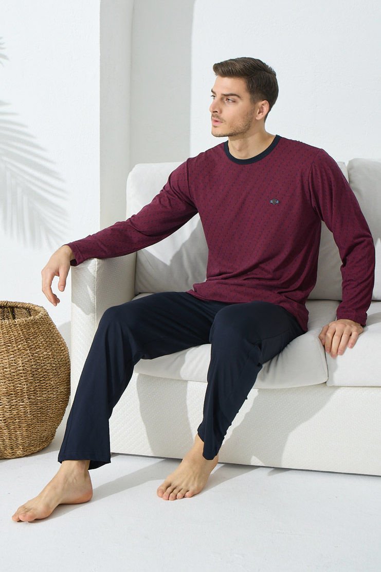 Kly 5041 Damat 5'Li Kısa Hırkalı Kol Şort Takım Ve Uzun Kol Pijama Çeyiz Set Takım