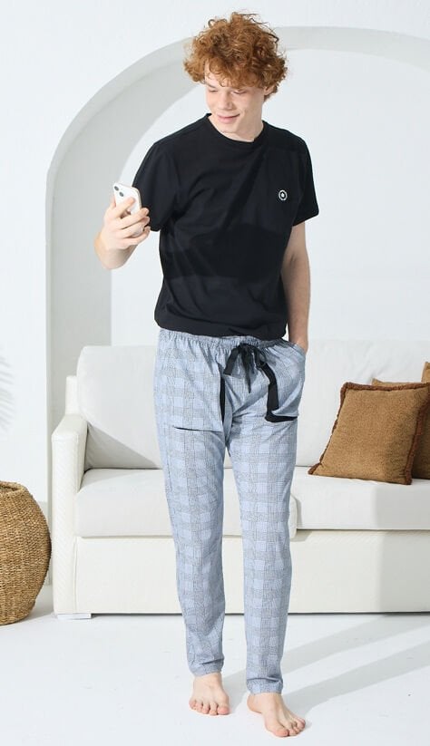Kly 1014 Kısa Kol Genç Spor Erkek Pijama