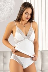 Lemariz Kadın 1060 Çeyizlik Dantel Kaşkorse Atlet Külot Takım