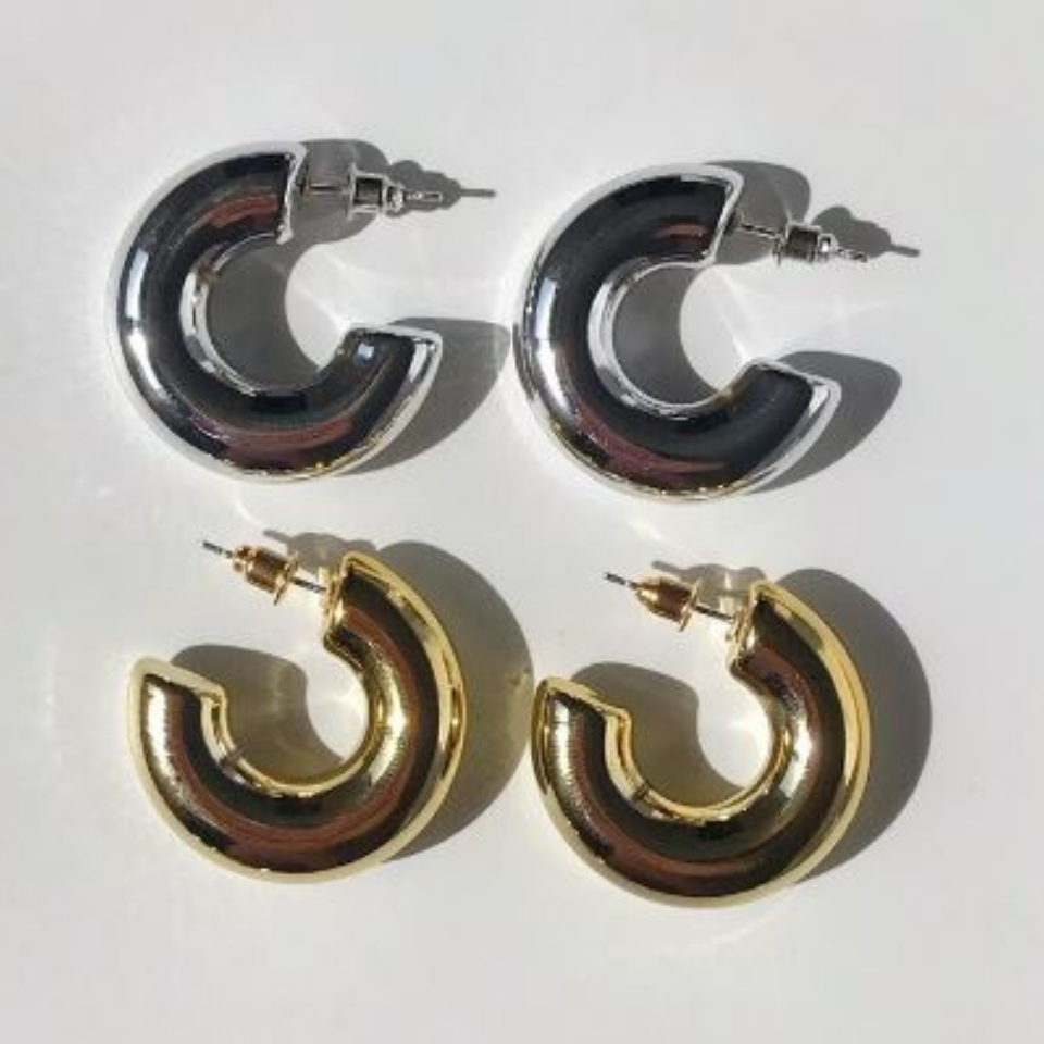 Double Halka Küpe