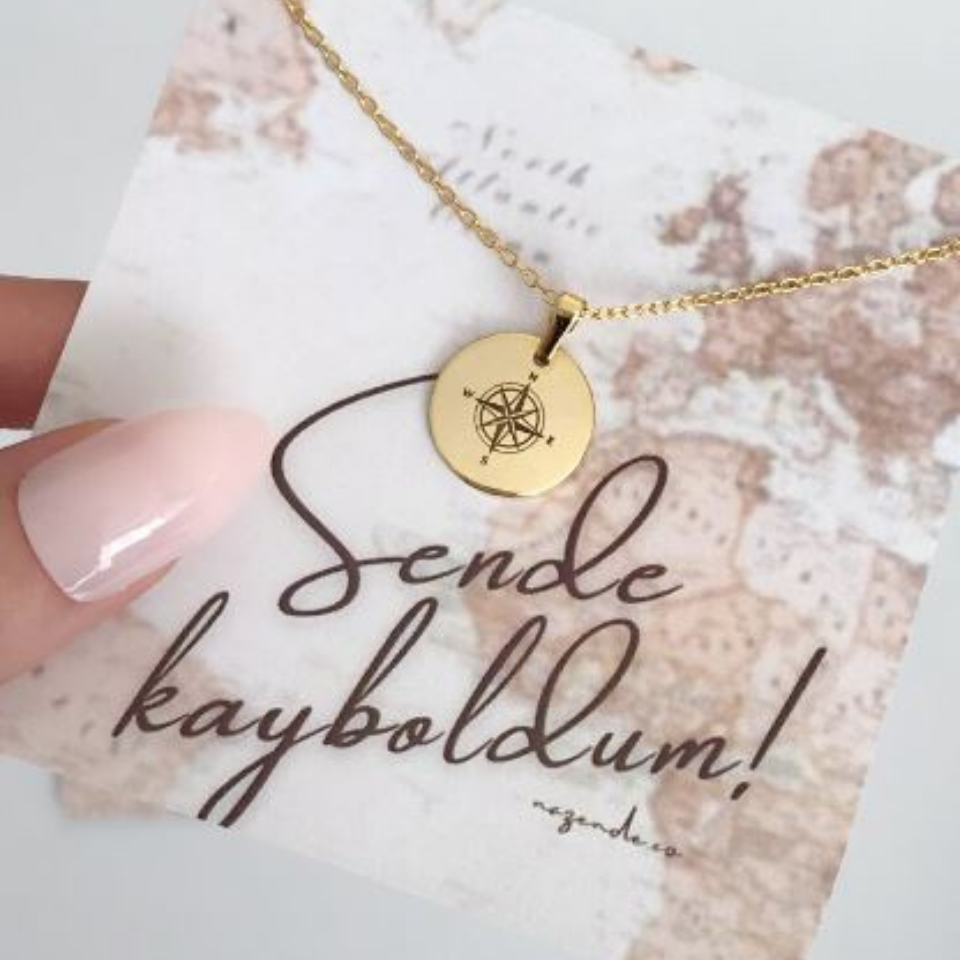 Pusulam Sensin Kolye