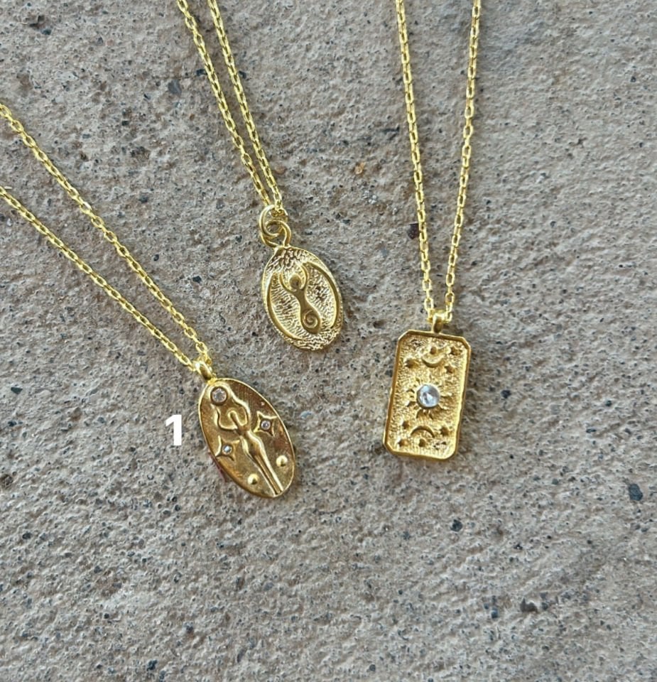 925 Ayar Gümüş Etnik Hamsa Kolye (1. Model)