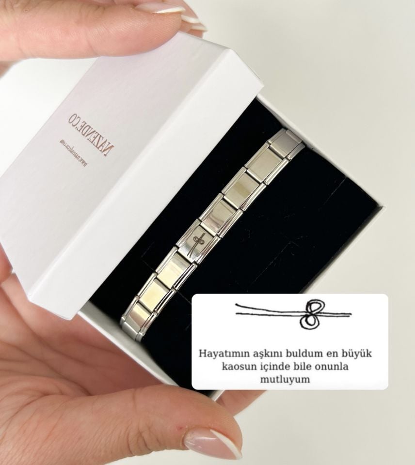 Çelik İtalyan İlişki Çizgisi Bileklik (Adet)