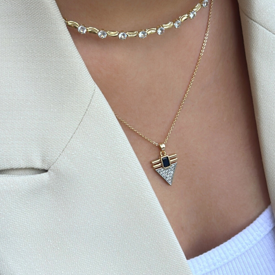 Taşlı Choker Kolye