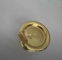 GOLD RENK KELEBEK AKSESUARLI 6 LI MAKARONLUK LOKUMLUK