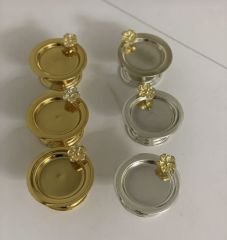 GOLD VE GÜMÜŞ JAPON GÜLLÜ 6 LI MAKARONLUK
