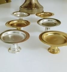 GOLD VE GÜMÜŞ RENK 6 LI MAKARONLUK LOKUMLUK