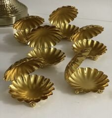 GOLD KAPLAMA 6 LI MİDYE LOKUMLUK