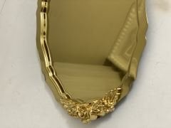 20*25 CM GOLD OVAL MODEL 1 ADET KULPLU SUNUM TEPSİSİ
