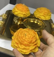 GOLD MAKARONLUKTA 6 ADET ŞAKAYIK MUM YÜZDE YÜZ SOYA MUM