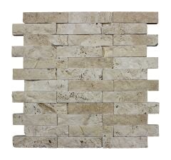 LİGHT TRAVERTEN PATLATMA MOZAİK