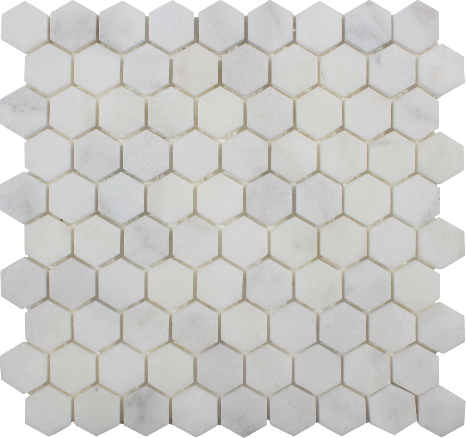 BEYAZ MERMER HONLU HEXAGON MOZAİK