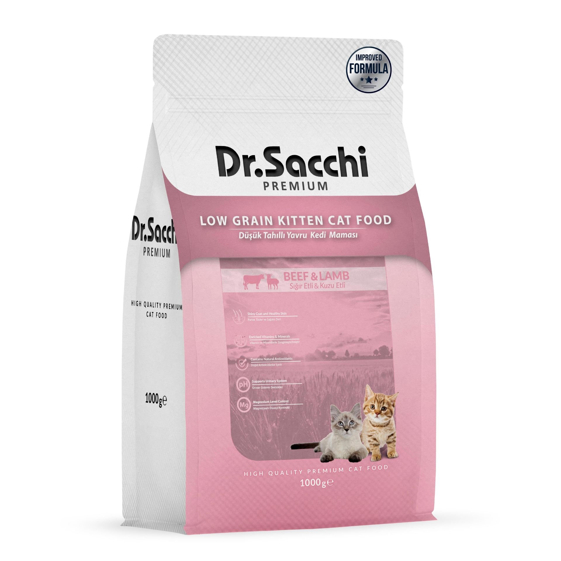 Dr.Sacchi Premium Düşük Tahıllı Yavru Kedi Maması 1 Kg