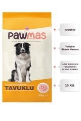 Pawmas Tavuklu Yetişkin Köpek Maması 10 Kg