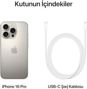 iPhone 16 Pro 128 GB Natürel Titanyum