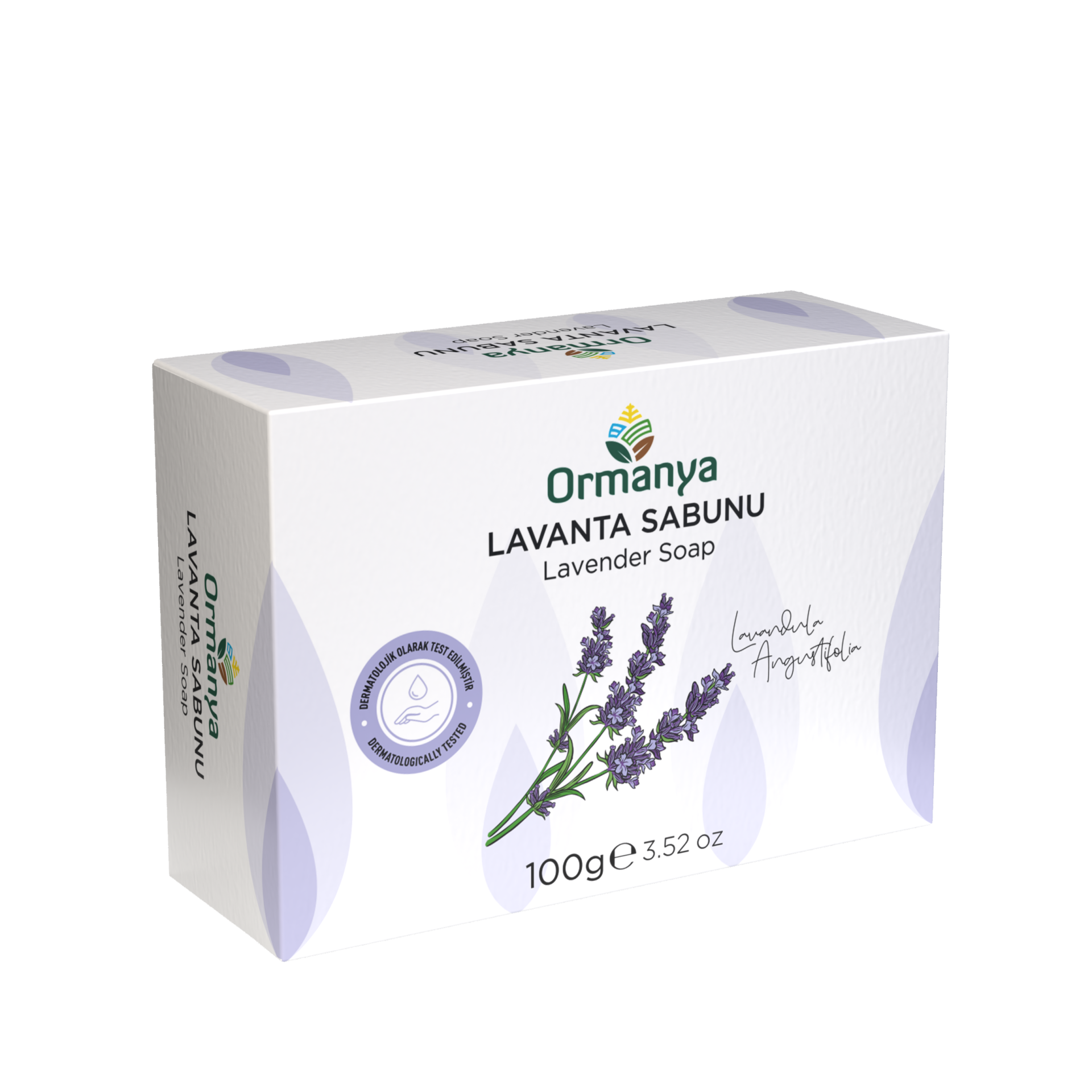 LAVANTALI KATI SABUN - 100 gr (KOSTİKSİZDİR)