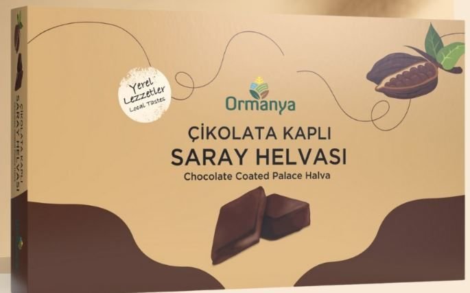 CHOCOLATE COATED PALACE HALVA - 500 gr