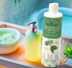 BİBERİYE ÖZLÜ ve TIBBİ NANELİ DUŞ JELİ - 400 ML (ALKOL + SLS/SLES/SÜLFAT İçermez.)