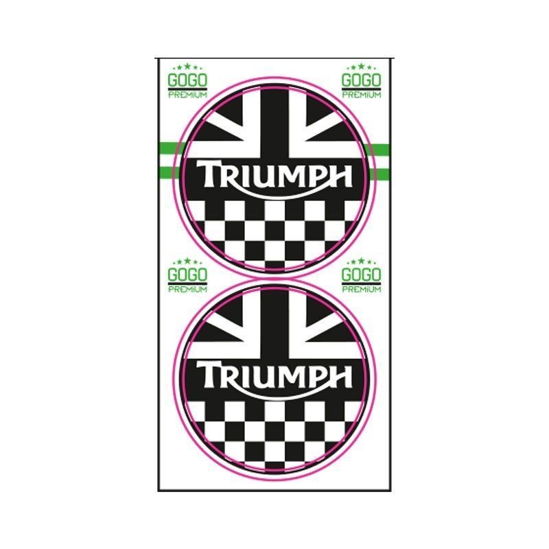 TRIUMPH YUVARLAK DAMLA STICKER