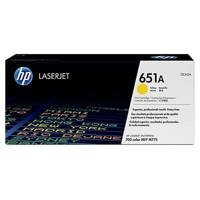 HP CE342A (651A) Sarı Yellow Orjinal Toner Laserjet M775dn / M775z