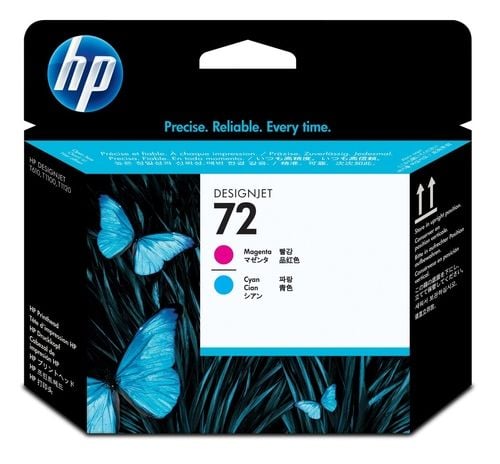 HP C9383A (72) Kırmızı Mavi / Magenta Cyan Orjinal Kafa Kartuşu DesignJet T610