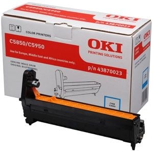 OKI 43870023 Mavi Cyan Orjinal Drum Ünitesi C5850 / C5950