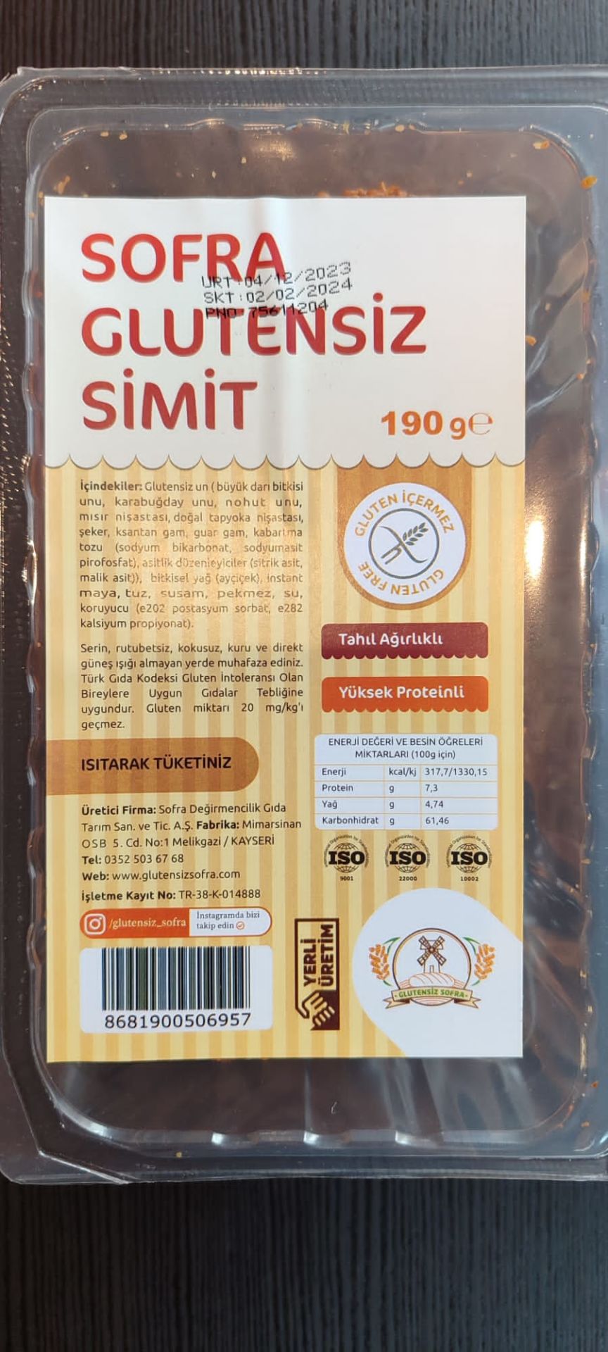 Sofra Glutensiz Simit