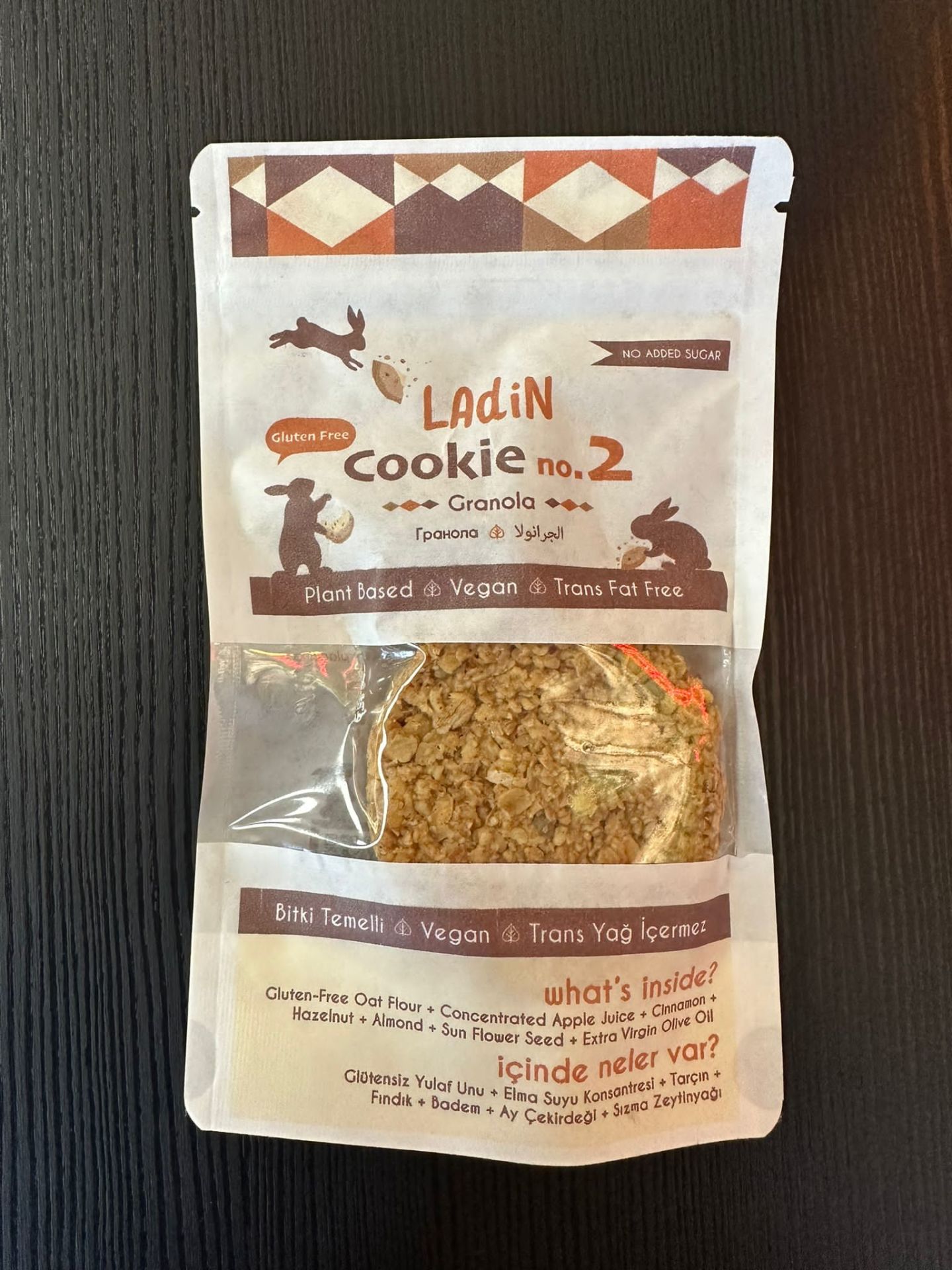 Ladin Şeker İlavesiz Granola Vegan Kurabiye