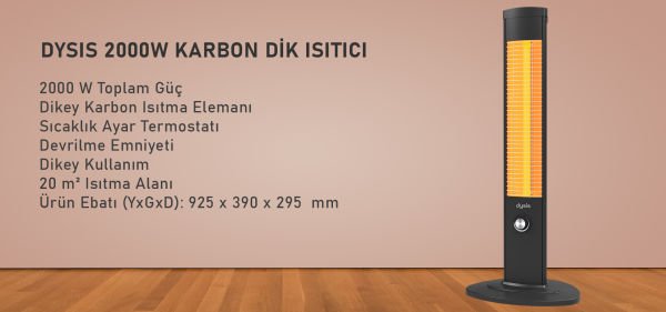 DYSIS  7456 2000W KARBON DİK ISITICI