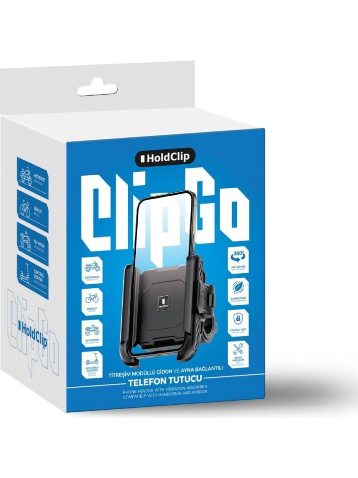 Clipgo Telefon tutucu Titreşim Önleyicili