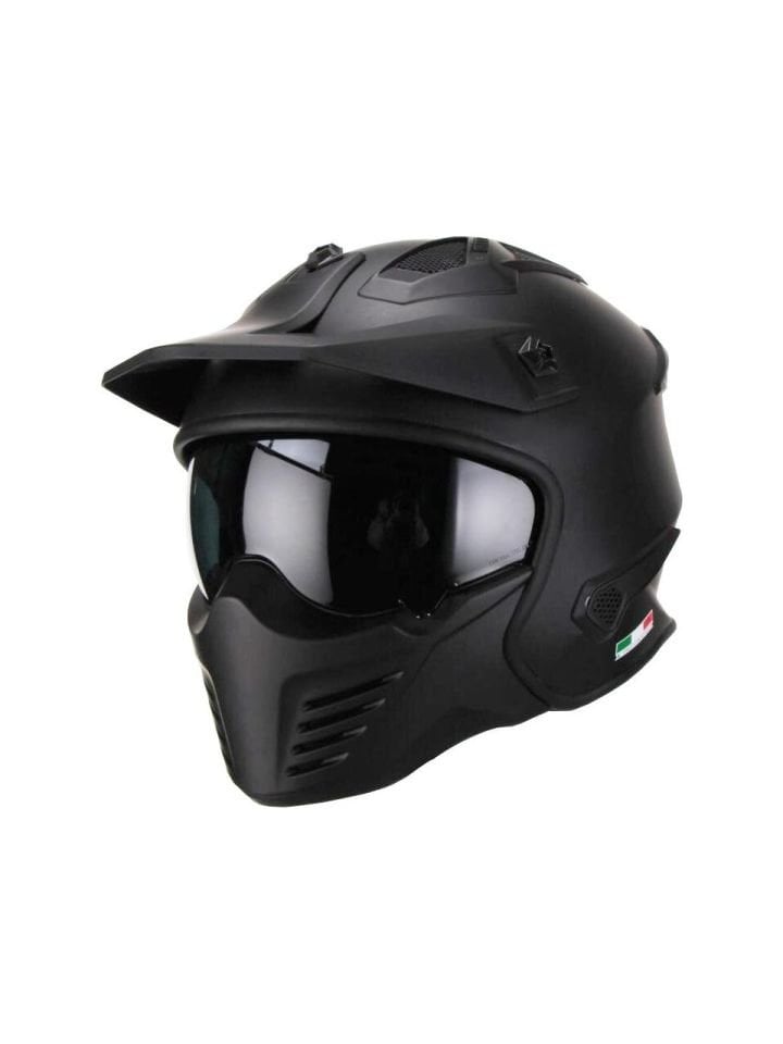 Sway Tex Sway 726 x Tokyo Motosiklet Kaskı Mat Titantum Siyah