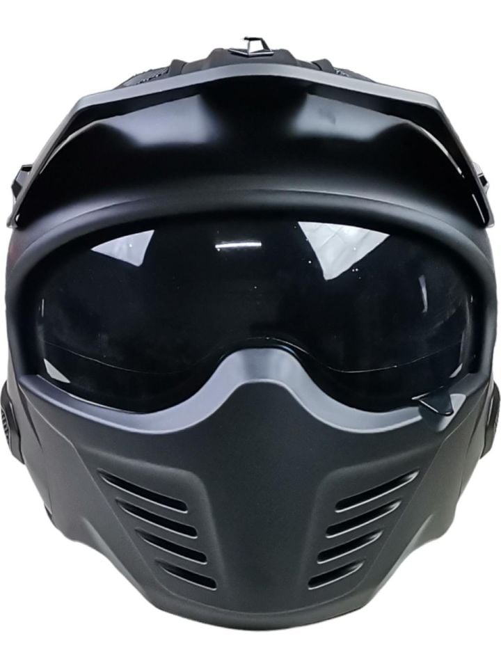 Sway Tex Sway 726 x Tokyo Motosiklet Kaskı Mat Titantum Siyah