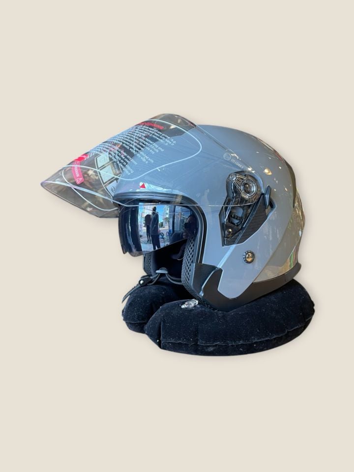 Matt Grey Yarım Kask