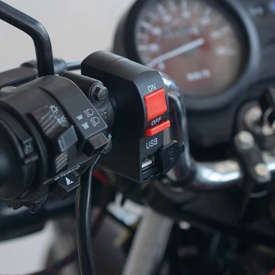 Knmaster Usb Girişli Motosiklet Sis Farı Aç Kapa Butonu
