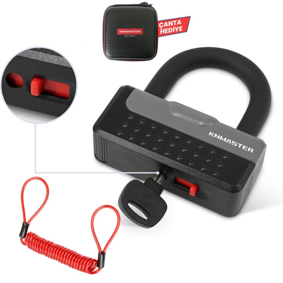 KNMASTER CL200 U Disk Kilidi – Motosiklet Kilidi