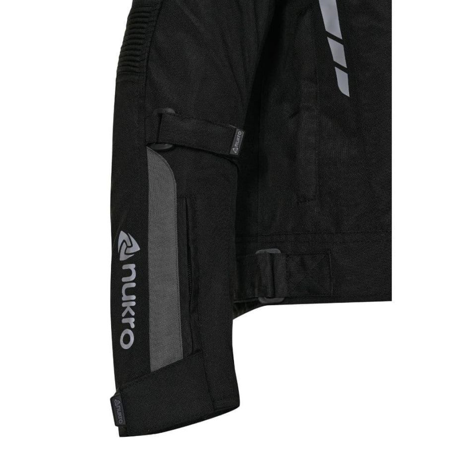 Nukrowear STEALTH PRO Gri 4 Mevsim Erkek Motosiklet Ceketi XXL