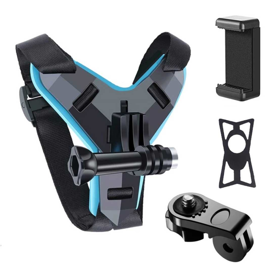 Motosiklet Kask Çene Kayışı Telefon Tutucu GoPro Uyumlu
