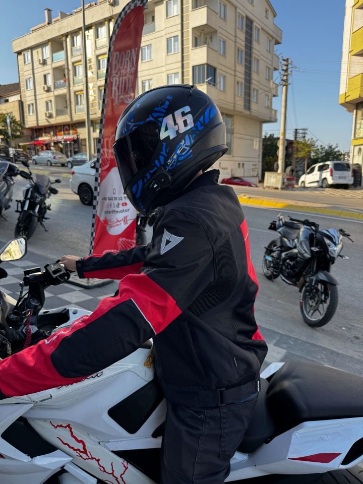 Venom CEKET DYNAMIC KIRMIZI SİYAH DÖRT MEVSİM MOTOSİKLET MONTU
