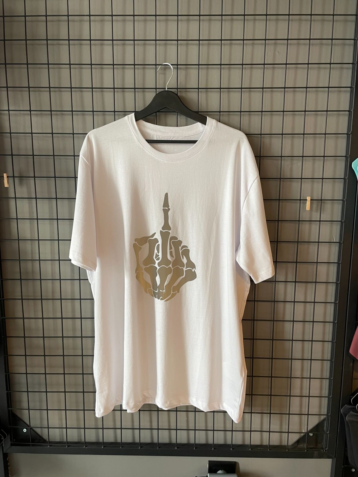 Reflektör Baskı Oversize Tshirt
