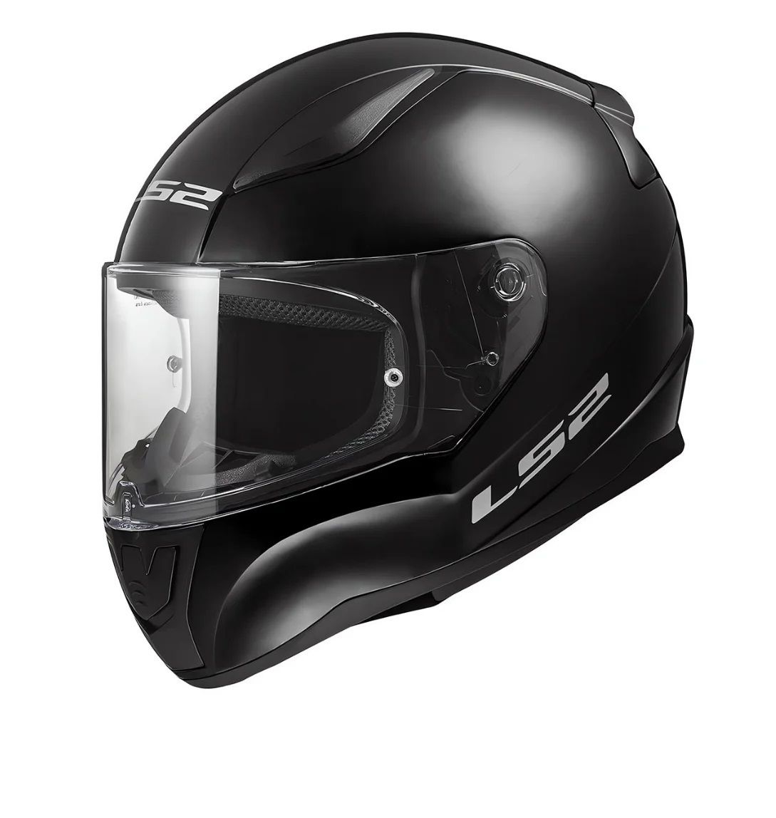 LS2 Rapid II Parlak Siyah Kask